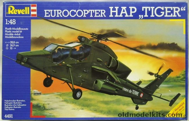Revell 1/48 Eurocopter HAP Tiger, 4491 plastic model kit