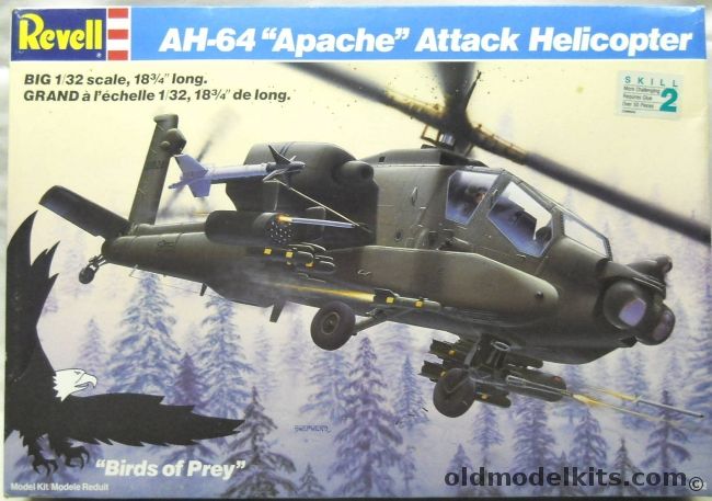 Revell 1/32 AH-64 Apache Attack Helicopter, 4575 plastic model kit