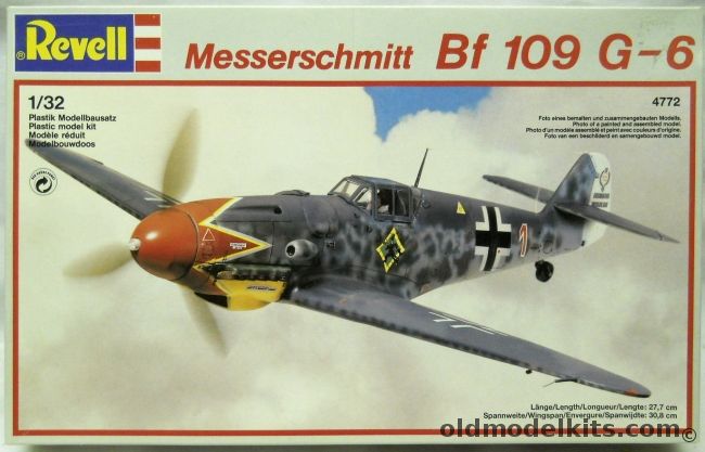 Revell 1/32 Messerschmitt Bf-109 G-6 - Major Germann Graf Oct 1943  or 1986 MBB Aircraft Munich, 4772 plastic model kit