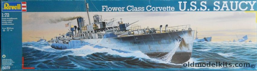 Revell 1/72 USS Saucy or HMCS Snowberry Flower Class Corvette - (ex Matchbox), 5079 plastic model kit