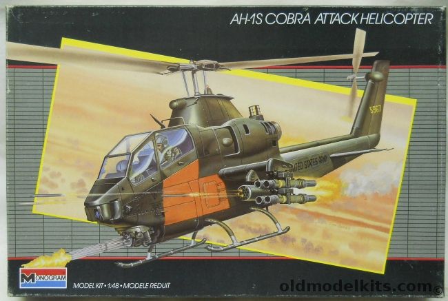 Monogram 1/48 AH-1S Cobra Attack Helicopter, 5444 plastic model kit
