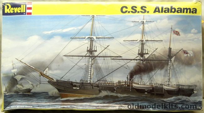 Revell 1/96 CSS Alabama - Civil War Raider - With Cottage Industry Naval Artillery Set / Scaledecks Wood Deck / Cottage Industry Prop And Lifting Frame, 5621 plastic model kit