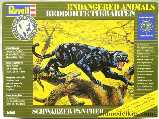 Revell Black Panther - Endangered Animals, 6465 plastic model kit