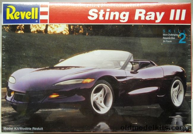 Revell 1/25 Sting Ray III GM Concept Car, 7346 plastic model kit