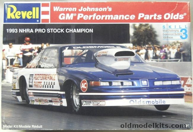 Revell 1/25 Warren Johnsons GM Performance Parts Olds Funny Car - With Aftermarket Slixx Frank Iaconio Decals For This Car, 7363 plastic model kit