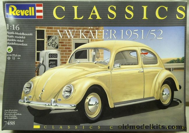 Revell 1/16 VW Kafer 1951 / 1952 - Volkswagen Beetle Split Window, 7488 plastic model kit