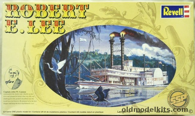 Revell 1/275 River Boat Robert E. Lee, 85-0328 plastic model kit