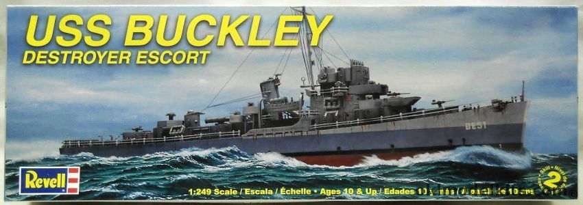 Revell 1/249 USS Buckley DE51 Destroyer Escort, 85-3013 plastic model kit