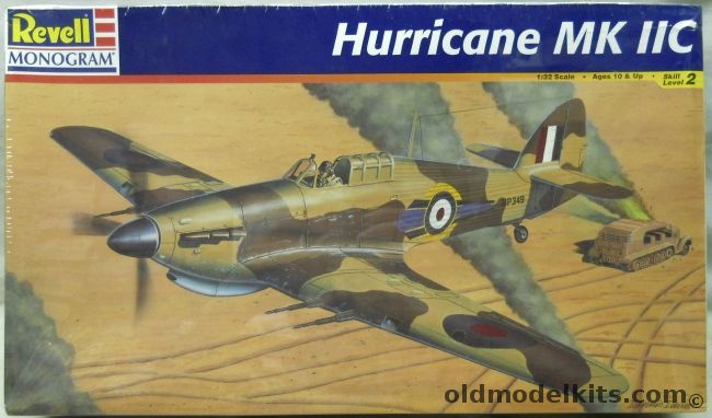 Revell 1/32 Hawker Hurricane Mk IIC - 73 Sq or 87 Sq Night Intruder Markings, 85-4667 plastic model kit