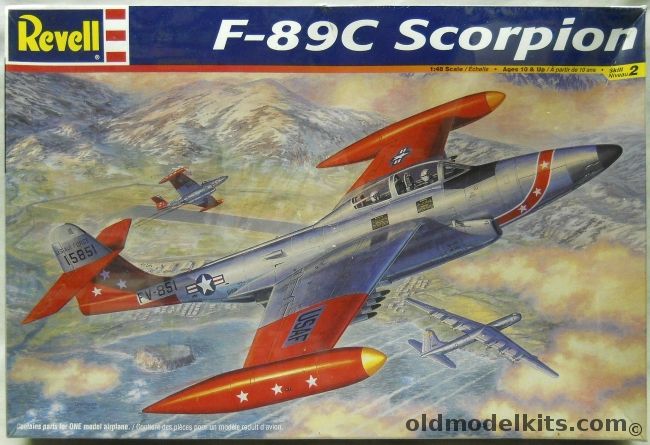 Revell 1/48 Northrop F-89C Scorpion - 57th FIS Presque Isle Maine or 74th FIS Thule Greenland, 85-4825 plastic model kit