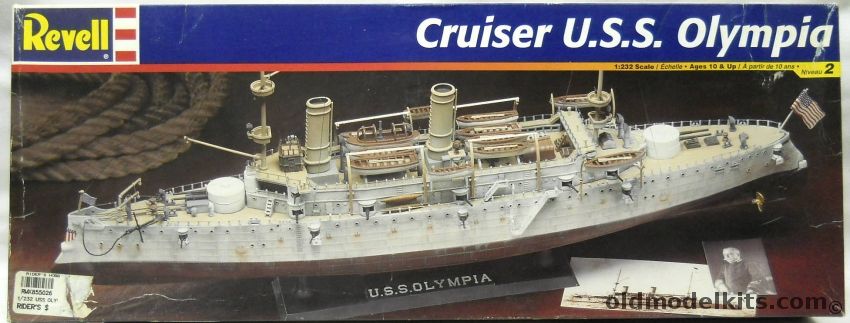 Revell 1/232 Cruiser USS Olympia - Admiral Deweys Flagship, 85-5026 plastic model kit