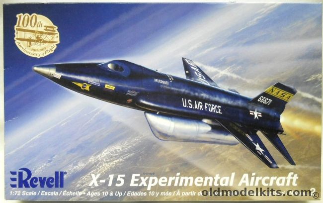 Revell 1/72 X-15 Experimental Aircraft, 85-5247 plastic model kit