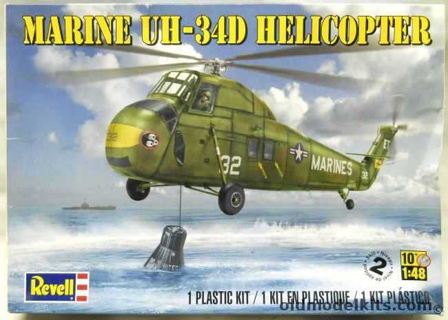 Revell 1/48 Sikorsky UH-34D - US Marines 'Hunt Club 1' Mercury Recovery and Bu#148772, 85-5323 plastic model kit
