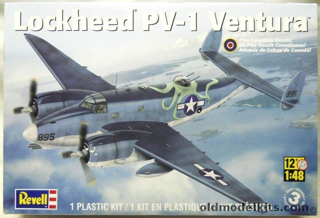 Revell 1/48 Lockheed Hudson PV-1 Ventura, 85-5531 plastic model kit