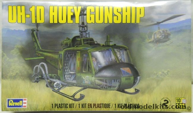 Revell 1/32 UH-1D Huey Gunship - US Army Vietnam Or Canada Armed Forces Rescue, 85-5536 plastic model kit