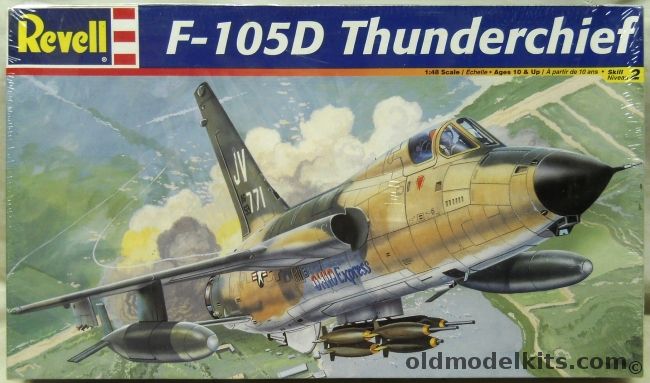 Revell 1/48 F-105D Thunderchief - Capt Dave Roeder 'The Impossible Dream'  and  'Foley's Folly/Ohio Express' From 469th TFS 388 TRW Korat Thailand - (ex Monogram), 85-5840 plastic model kit