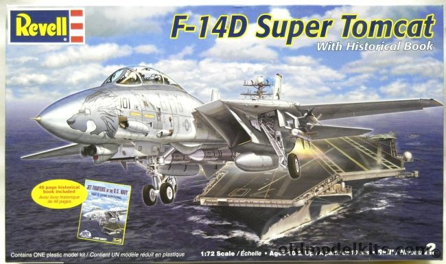 Revell 1/72 Grumman F-14D Super Tomcat - VF-213 Black Lions USS Carl Vinson Afghanistan October 7 2001 / Blackcat 'Vandy One' VX-6 NAS Point Mugu California November 2 1995, 85-6866 plastic model kit