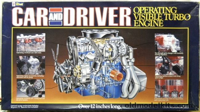 Revell 1/3 Operating Visible Turbo Engine - With Optional Race Parts - (Ford Rokstock), 8879 plastic model kit