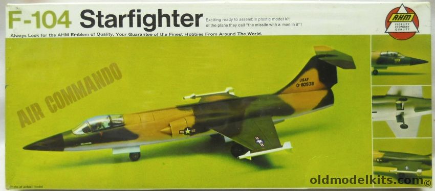 Revell 1/62 F-104 Starfighter with Sidewinders / Missile Cart / Ground Crew - Jet Commando AHM Issue, FD-3-200 plastic model kit