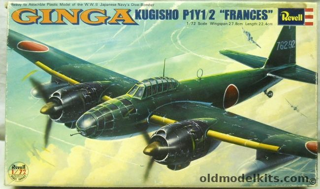 Revell 1/72 Kugisho P1Y1/2 Ginga Frances, H103 plastic model kit