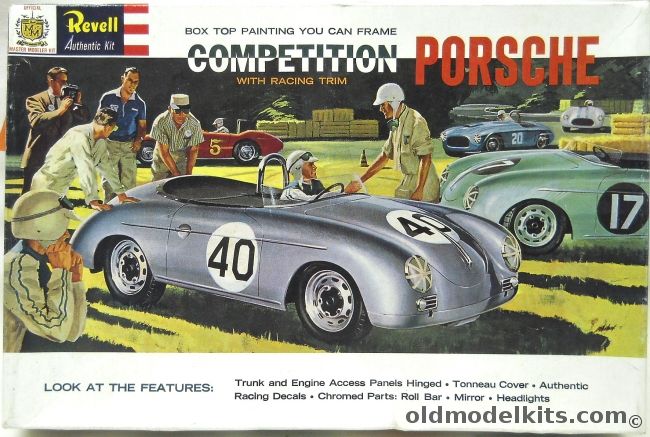 Revell 1/25 Competition Porsche Carrera Convertible, H1246 plastic model kit