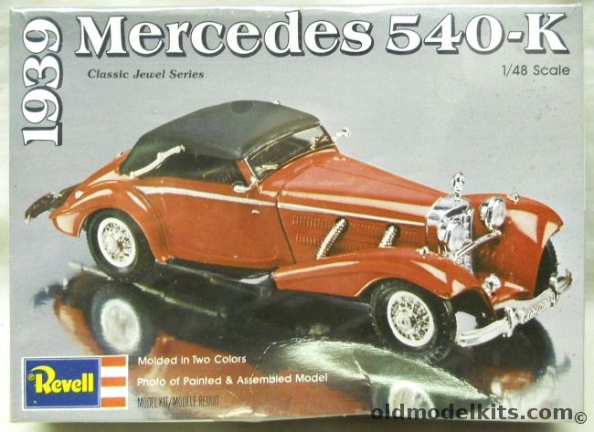 Revell 1/48 1939 Mercedes-Benz 540K - O Scale - (ex Renwal), H1269 plastic model kit