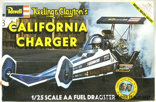 Revell 1/25 California Charger - Keeling & Clayton's  AA Fuel Dragster, H1461 plastic model kit