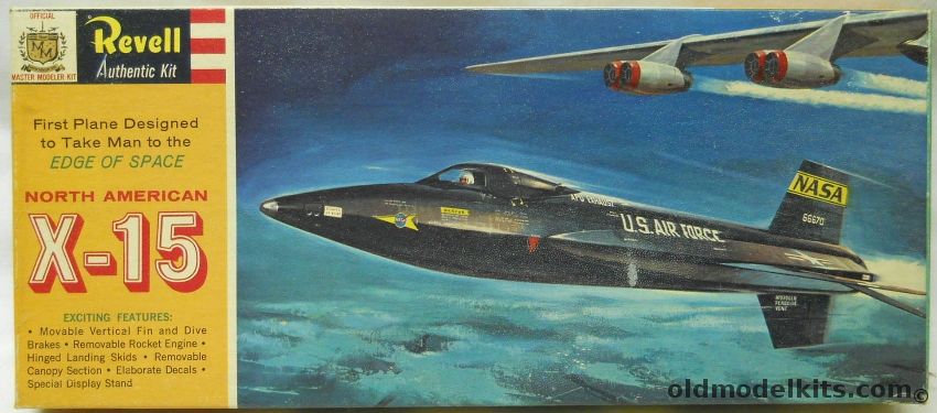 Revell 1/65 North American X-15 - Master Modeler Issue, H164-98 plastic model kit