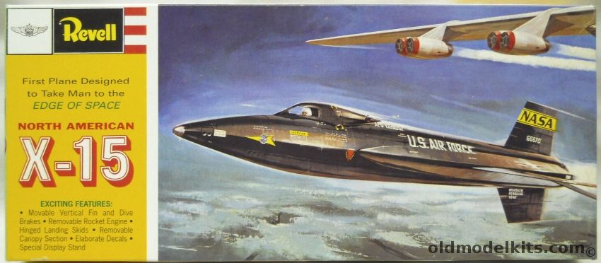 Revell 1/65 North American X-15, H164 plastic model kit