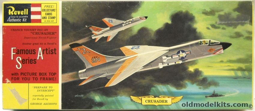 Revell 1/67 F8U-2N Crusader  Famous Artist Series - (F8U2N), H167-98 plastic model kit