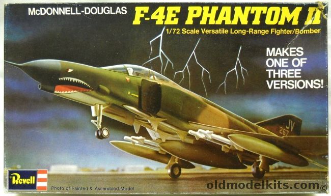 Revell 1/72 F-4E Phantom II - USAF 414 TFS / Capt. Steve Richie 58th TFS (Temporarily Asseigned to 555th TFS in '72) Two Kills In This Aircraft / Sharkmouth 469th TFS, H179 plastic model kit
