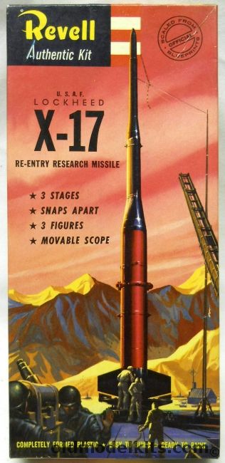 Revell 1/40 Lockheed X-17 Re-Entry Research Missile - 'S' Kit, H1810-79 plastic model kit