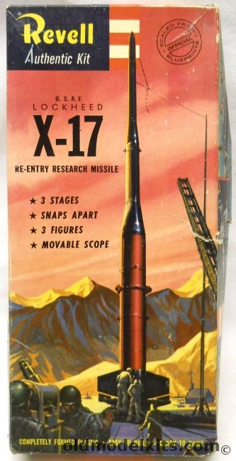 Revell 1/40 Lockheed X-17 Re-Entry Research Missile - 'S' Issue, H1810-79 plastic model kit