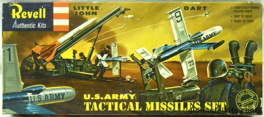 Revell 1/40 US Army Tactical Missiles Little John and Dart with Launchers 'S' Kit, H1812-98 plastic model kit