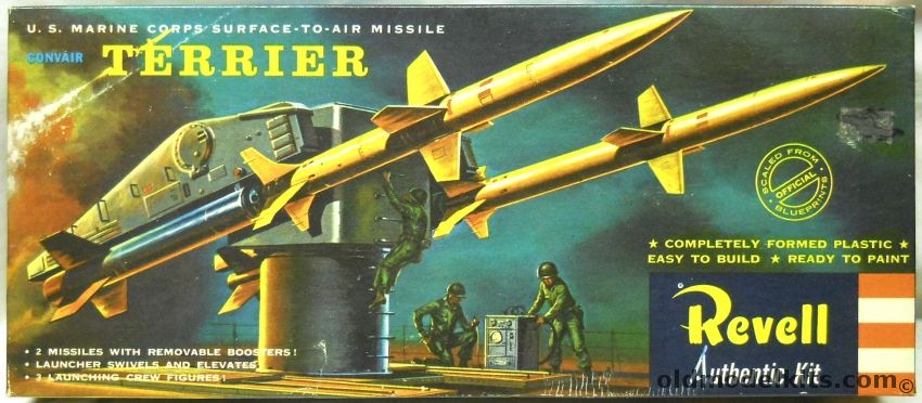 Revell 1/40 Terrier Missile - With Launcher - Convair RIM-2 - 'S' Issue, H1813-98 plastic model kit