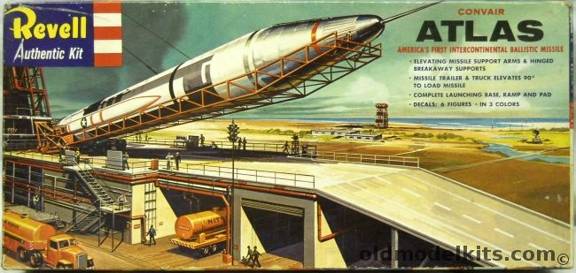 Revell 1/110 Convair Atlas - America's First Intercontinental Ballistic Missile - 'S' Issue, H1822-198 plastic model kit