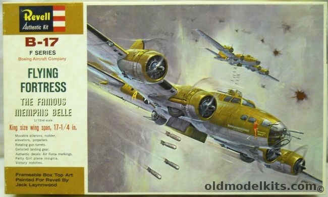 Revell 1/72 B-17F Flying Fortress Memphis Belle, H201-198 plastic model kit