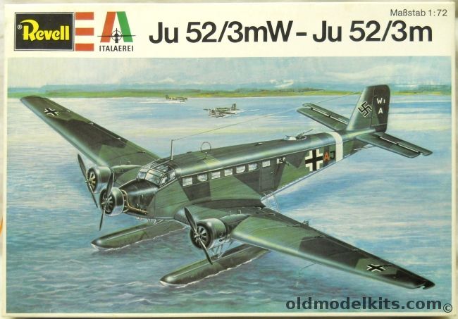 Revell 1/72 Junkers Ju-52 /3mW or Ju-52 /3M - (Ju523mW), H2017 plastic model kit