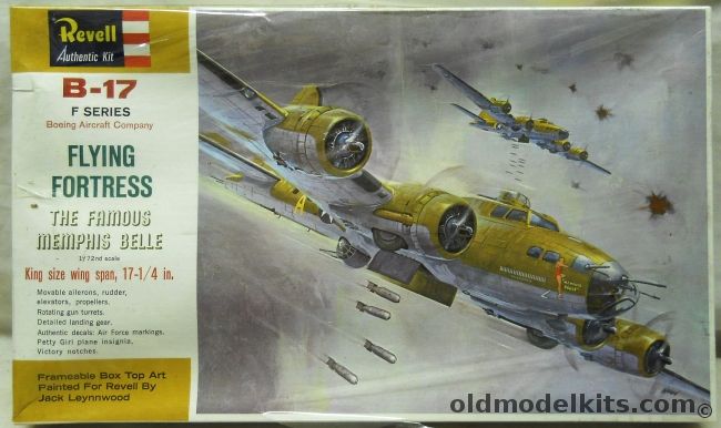 Revell 1/72 B-17F Flying Fortress Memphis Belle, H201 plastic model kit