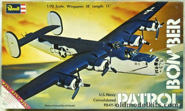 Revell 1/72 PB4Y-1 Patrol Bomber (B-24) - (PB4Y1), H205 plastic model kit