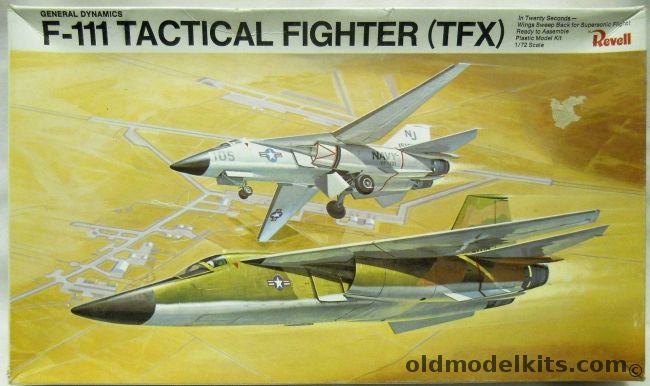 Revell 1/72 F-111B or F-111A TFX - Tactical Fighter Prototype, H208 plastic model kit