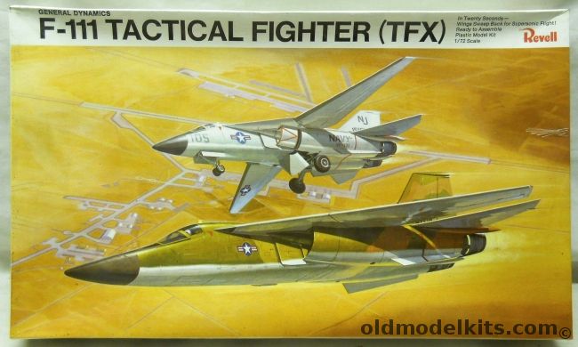 Revell 1/72 F-111B or F-111A TFX Tactical Fighter Prototype, H208-200 plastic model kit
