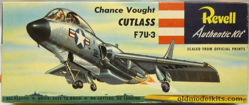 Revell 1/59 F7U-3 Cutlass  - Pre 'S' Issue - (F7U3), H211-89 plastic model kit