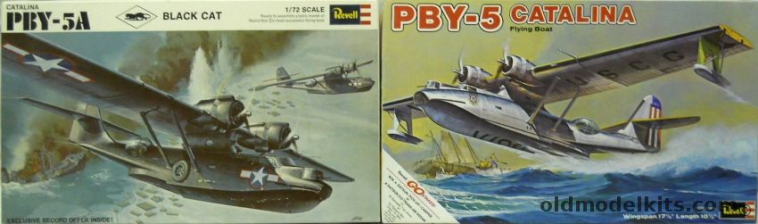 Revell 1/72 PBY-5A Catalina Black Cat And H277  PBY-5 Catalina US Coast Guard, H211 plastic model kit