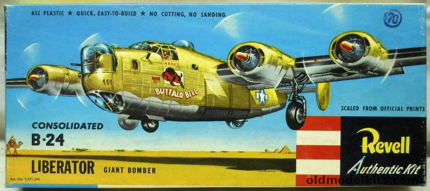 Revell 1/92 B-24 Liberator Giant Bomber Buffalo Bill, H218-98 plastic model kit