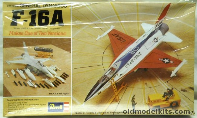 Revell 1/72 F-16A or F-16 Prototype with Engine Stand / Tractor and Crew, H222 plastic model kit