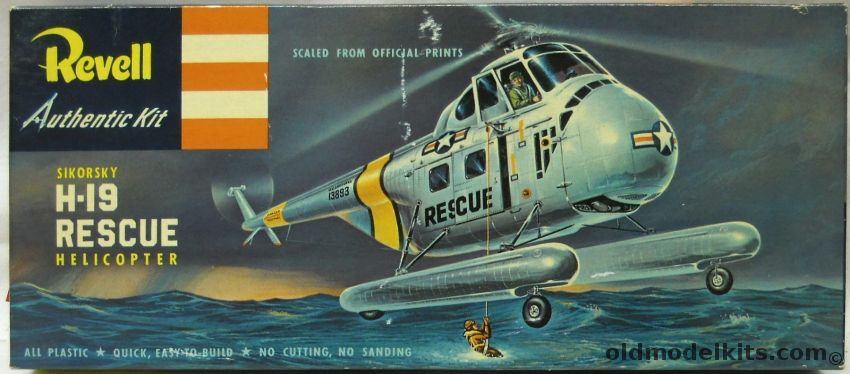 Revell 1/48 Sikorsky H-19 Rescue Helicopter 'S' Issue, H227-98 plastic model kit