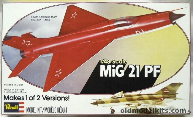 Revell 1/48 Mig-21 PF - Early or Late Syrian or USSR Acrobatic Team, H237 plastic model kit