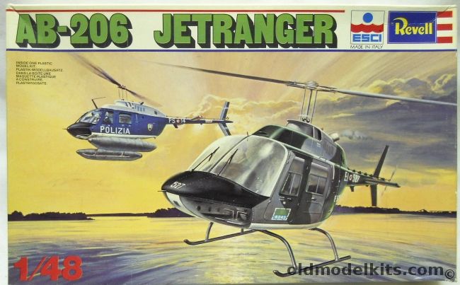 Revell 1/48 AB-206 Jetranger - Italian Army / Italy State Police / Israeli Air Force / Swedish Army / RAAF Australia, H2391 plastic model kit