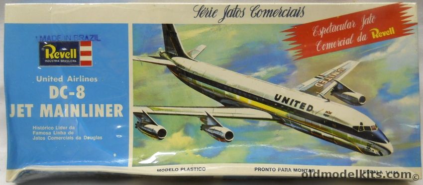 Revell 1/143 Douglas DC-8 Jet Mainliner United - Commercial Jet Series - Kikoler Issue, H242 plastic model kit